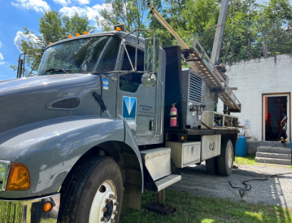 Truck with Subsurface Technology logo